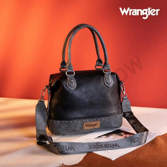 Two-Tone Doctor Bag Top Handle Satchel Barrel Purse Shoulder Bag Classic - Picture 2 of 8